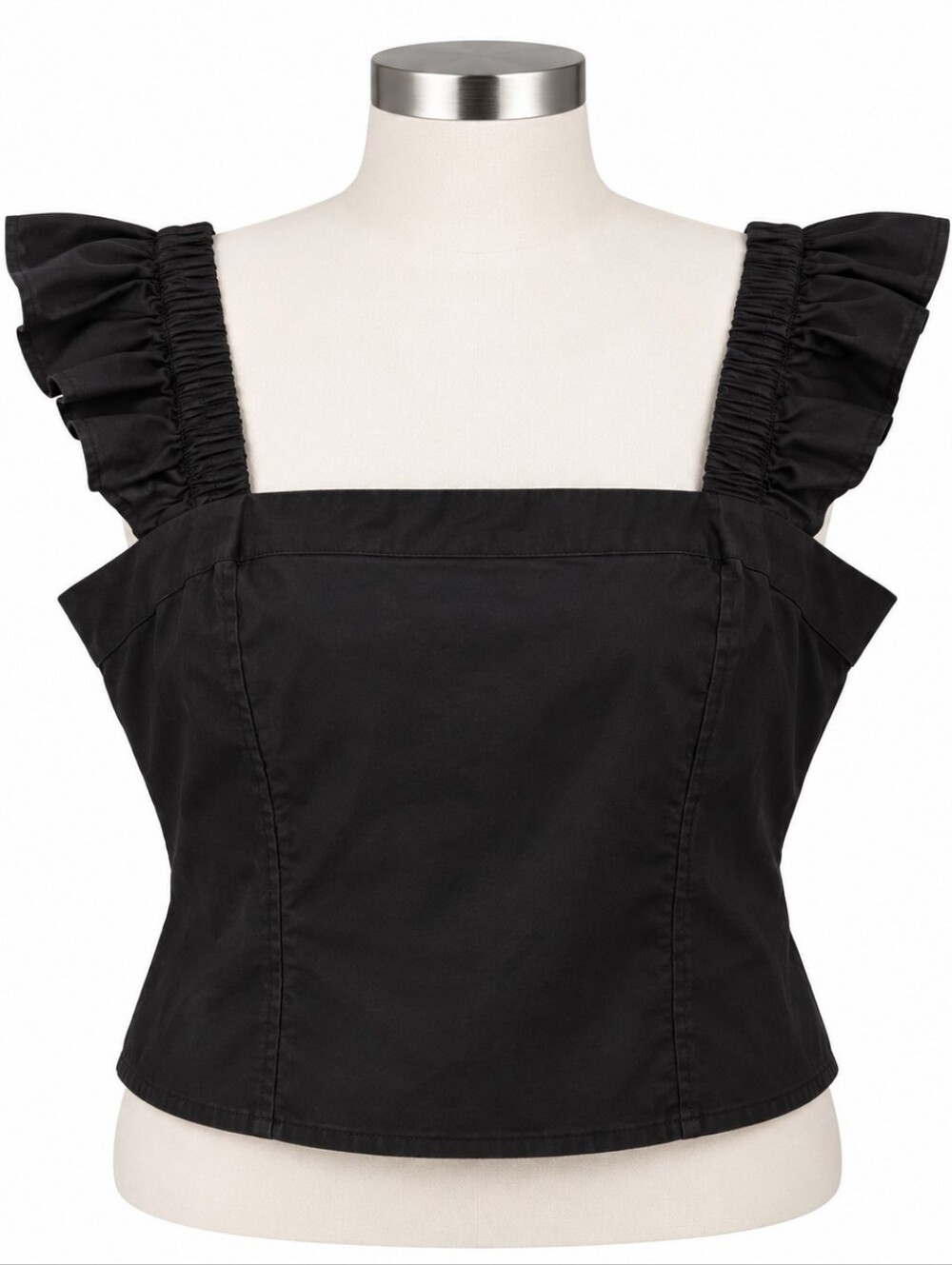 Torrid Lovesick NWT Black Flutter Sleeve Smocked Corset Top Sz 3X (22/24) Casual